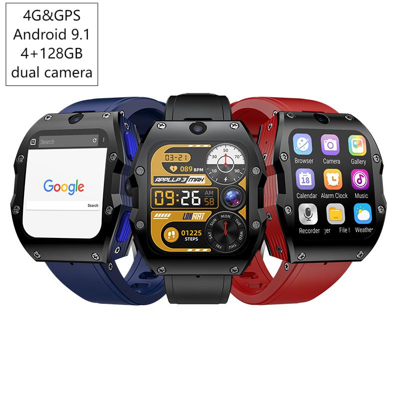 Smartwatch I Watches - 4G Android スマートウォッチ 4+128GB GPS デュアルカメラ