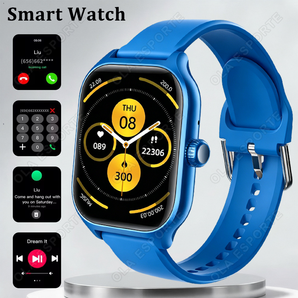 Smartwatch Watches Birthday Gift For Men - 男性女性向け誕生日プレゼント 新型スマートウォッチ 1.83インチHD ワイヤレス通話 メッセージ通知 多機能スポーツモード