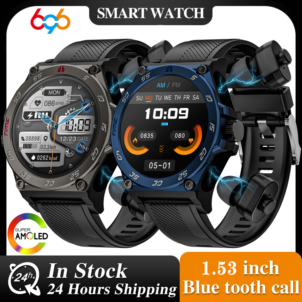 Smartwatch Noise Watches - 1.53インチ メンズ 2 in 1 TWSノイズリダクションヘッドセット
