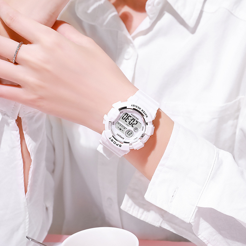 Smartwatch Digital Watches For Kid Boy With Alarm - Yikaze-目覚まし時計、男の子と女の子、発光、防水、スマート、電子、ギフト、学生、ファッションを備えた子供用時計