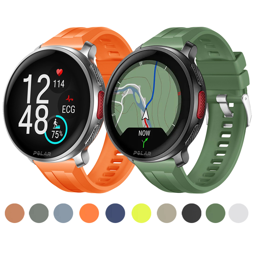 Titan Watches Smartwatch - 22mmシリコンストラップ Polar Vantage M3/M2 V3 スポーツリストバンドアクセサリー