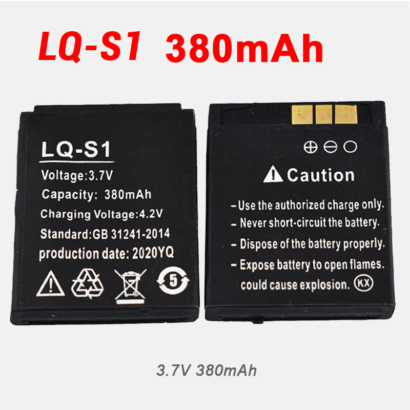 Watch V8 - 380mAh LQ S1 LQS1 バッテリー 3.7V