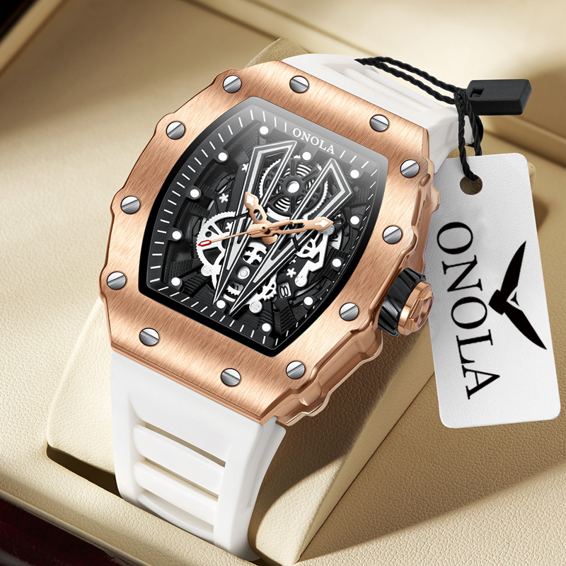 Smartwatch Watches For Men Brands - ONOLA 3826ブランド スポーツラグジュアリー トノー型腕時計 メンズ アウトドア