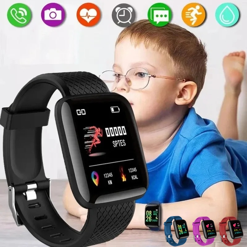 Smartwatch Digital Watches For Kid Boy With Alarm - スマートウォッチスポーツフィットネスキッズ時計 2024 子供用腕時計ガールズボーイズギフト LED 電子ブレスレットデジタル腕時計メンズ