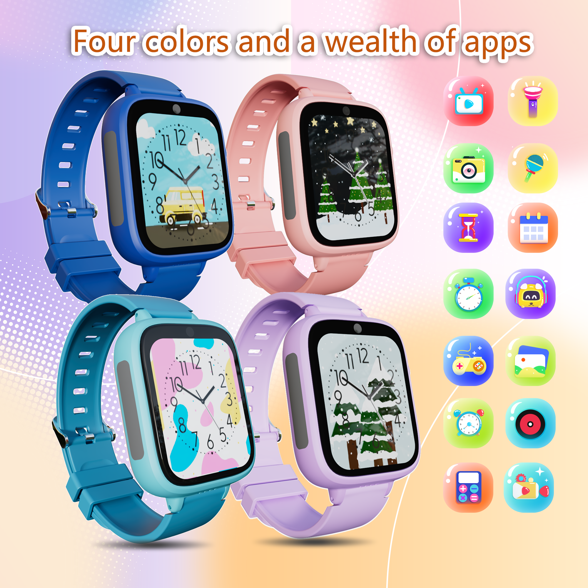 Smartwatch Digital Watches For Kid Boy - 子供のためのLEDデジタルスマート時計,漫画のブレスレット,男の子と女の子のための誕生日プレゼント,32MB