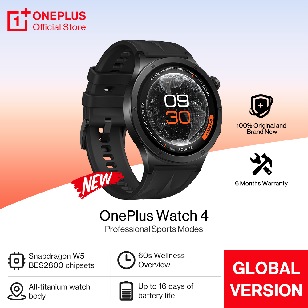Smartwatch Oneplus Watches - 全く新しいOnePlus Watch 4グローバル版スマートウォッチ、Snapdragon W5搭載、OnePlus 15、15r、13、11、Nord 6、5対応、最大16日間のバッテリー寿命