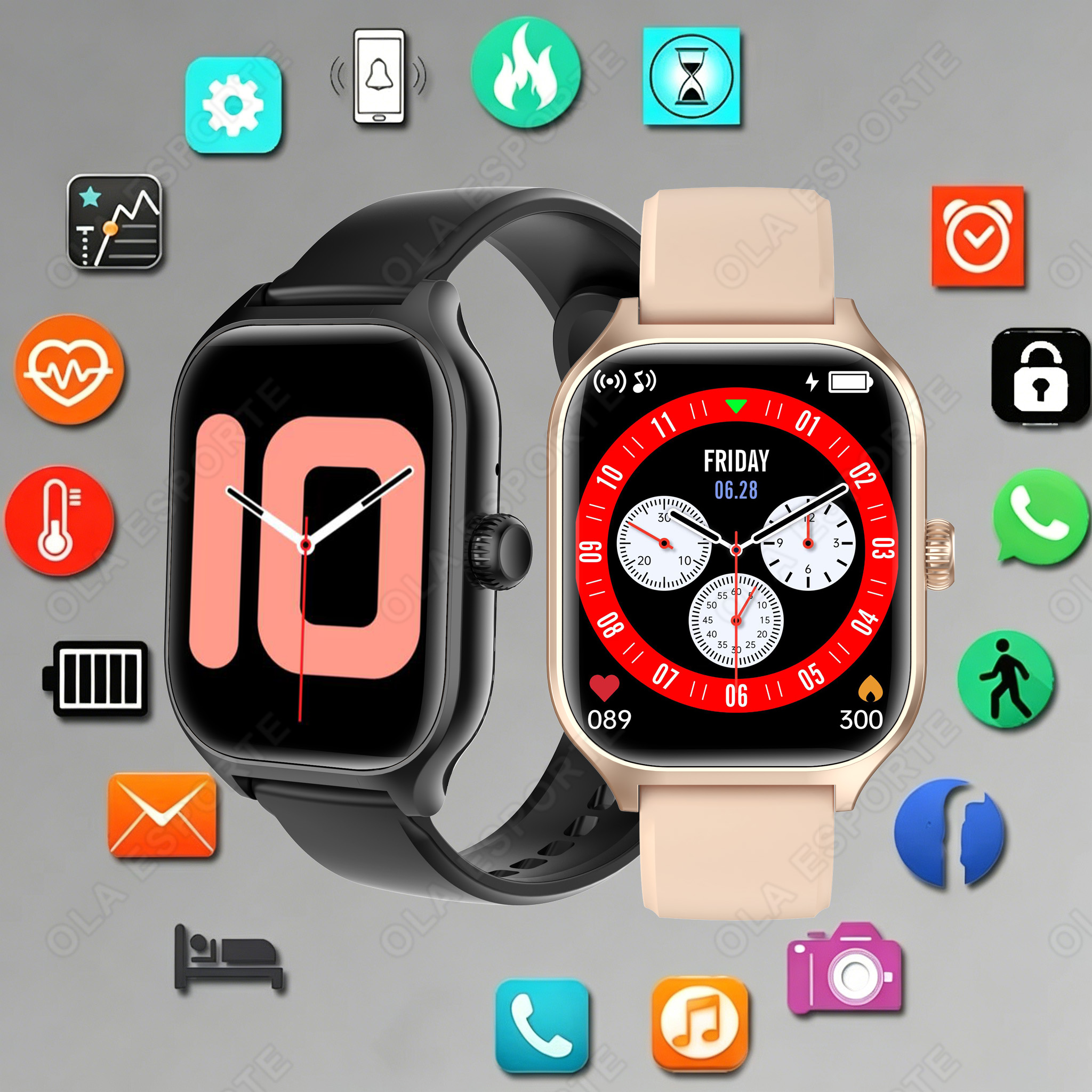 Smartwatch Watches Birthday Gift For Men - スマートウォッチ男性女性腕時計スマートウォッチメッセージフィットネスモニターブレスレット誕生日ギフト電子時計 Android IOS 用