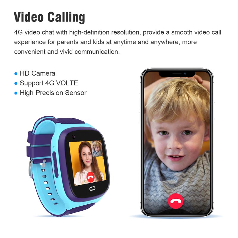 Smartwatch Watches For Kid Girl - LT31キッズスマートウォッチ、男の子と女の子向けの防水スマートウォッチ携帯電話、Android 4G GPSナノSIMカード対応