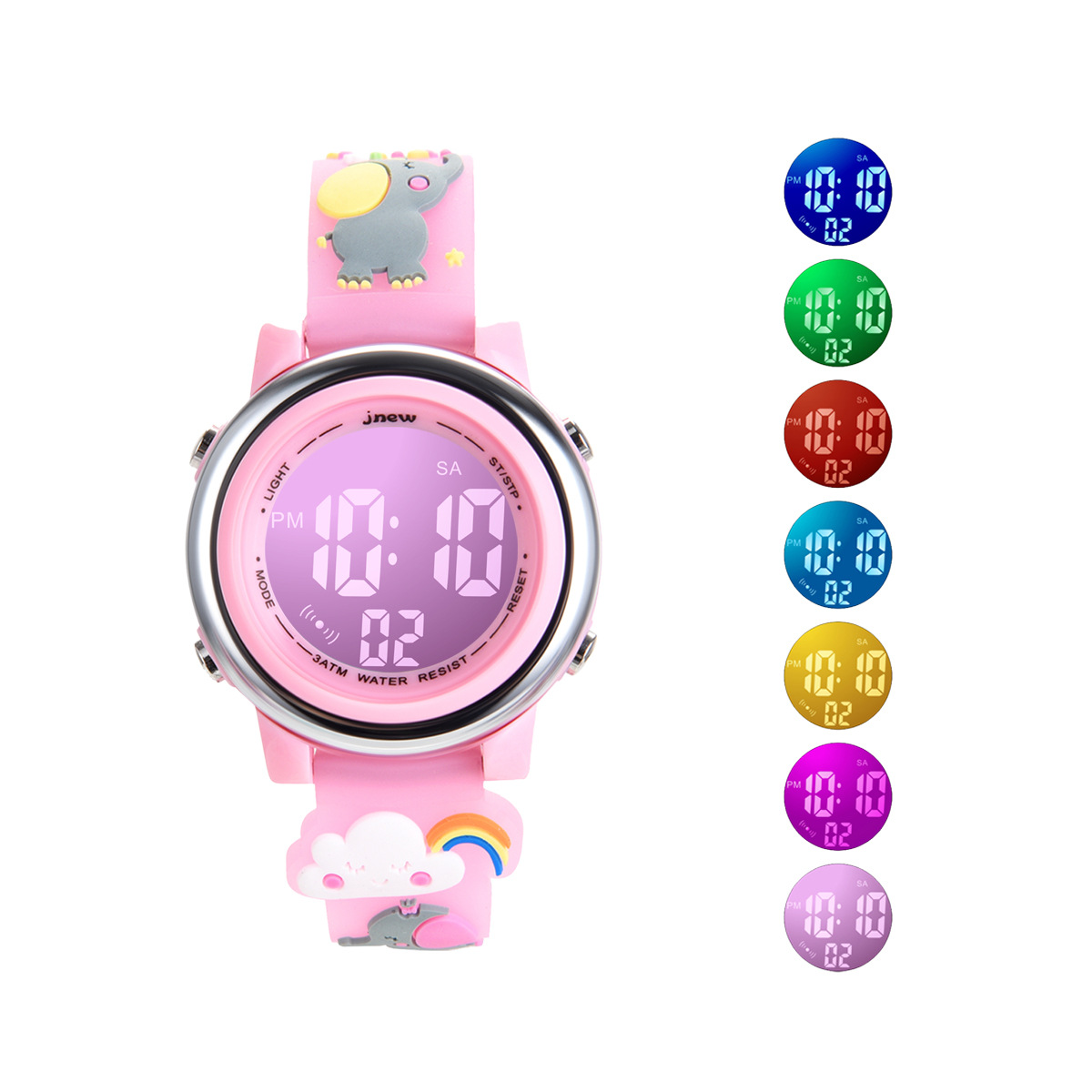 Smartwatch Digital Watches For Kid Boy With Alarm - UTHAI H120 子供の漫画スポーツウォッチ目覚まし時計 30 メートル防水子供スマートウォッチ学生少年少女 LED
