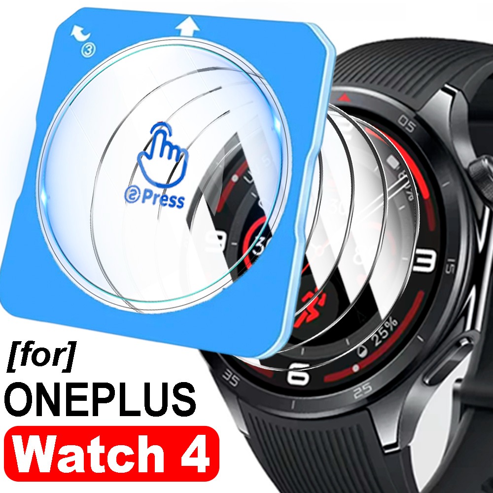 Smartwatch Oneplus Watches - 5-1 個の簡単取り付け保護ガラス OnePlus Watch 4 スマートウォッチ