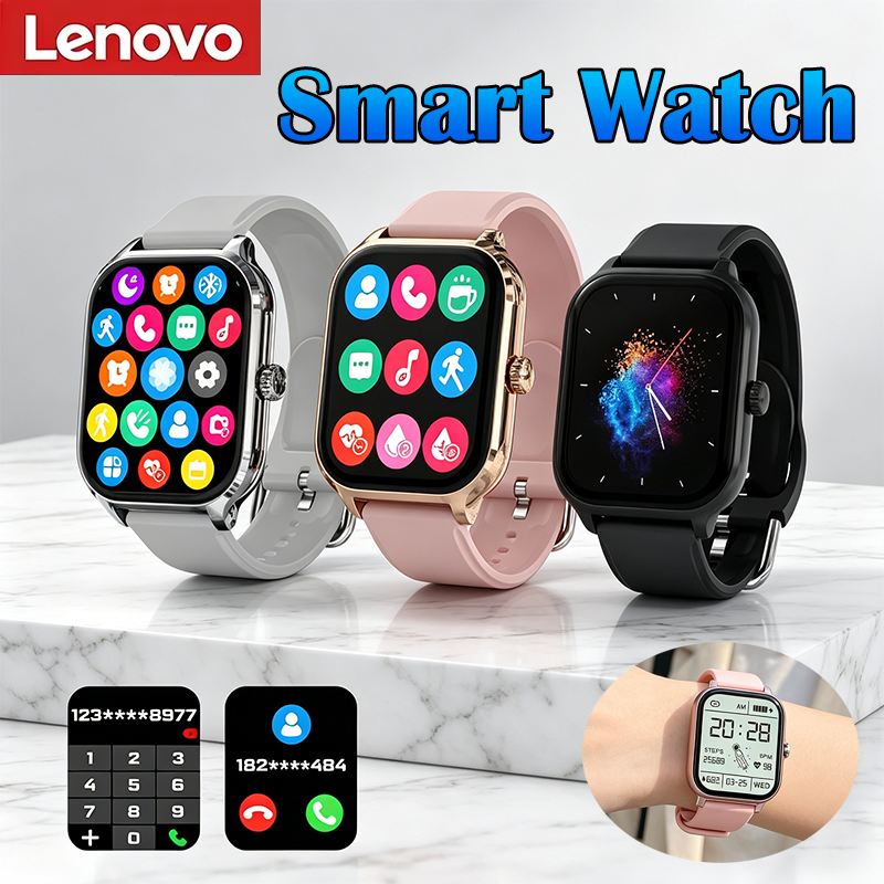 Smartwatch Watches Birthday Gift For Men - レノボ 2026 新しいスマートウォッチ男性女性フィットネストラッカーメッセージリマインダー電子時計誕生日ギフト互換性のある iOS Android