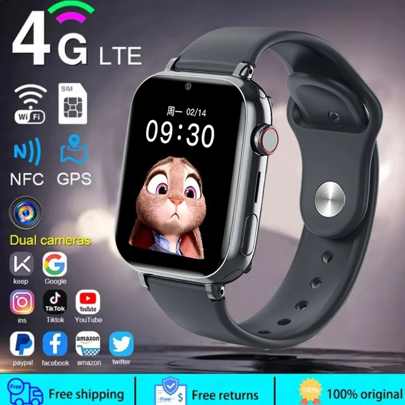 Smartwatch Watches For Kid Girl - 子供のための電子スマートウォッチ、ポンドの場所、sos電話、SIMカード、カメラ、写真、目覚まし時計、子供、男の子と女の子のためのギフト、2025