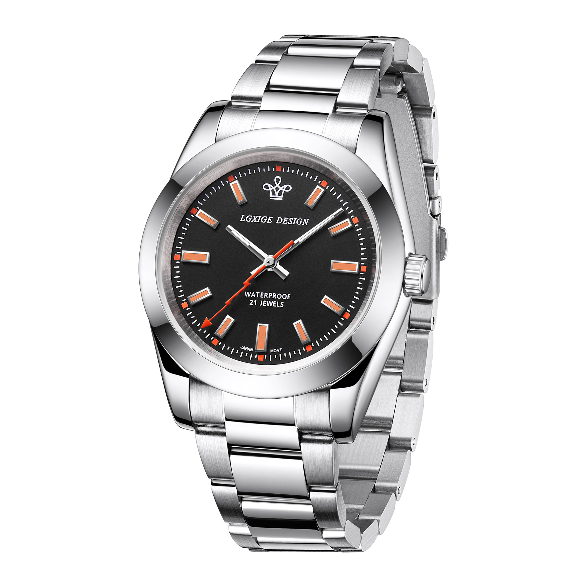 Smartwatch Watches For Men Brands - LGXIGEブランドオリジナルステンレススチールクォーツ腕時計 メンズ 高級夜光ファッション男性用時計 メンズウォッチ