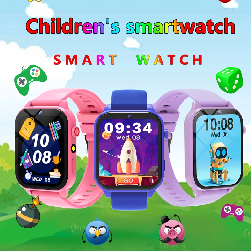 Smartwatch Digital Watches For Kid Boy With Alarm - キッズスマートウォッチ、複数のパズルゲーム、HDカメラ、懐中電灯、目覚まし時計、タイマー、睡眠モニタリング機能搭載、3～8歳の男の子と女の子に最適、クリスマスや誕生日に最適なギフト