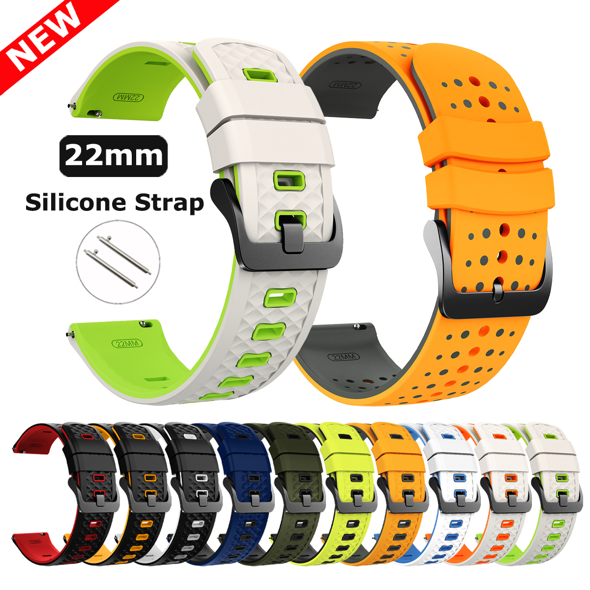 Titan Watches Smartwatch - シリコンストラップ 22mm POLAR Vantage M3 M2