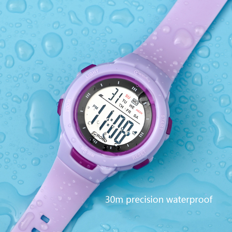 Smartwatch Digital Watches For Kid Boy With Alarm - UTHAI CE49 キッズ腕時計ファッション発光防水目覚まし時計スマート腕時計少年少女学生電子腕時計ギフト