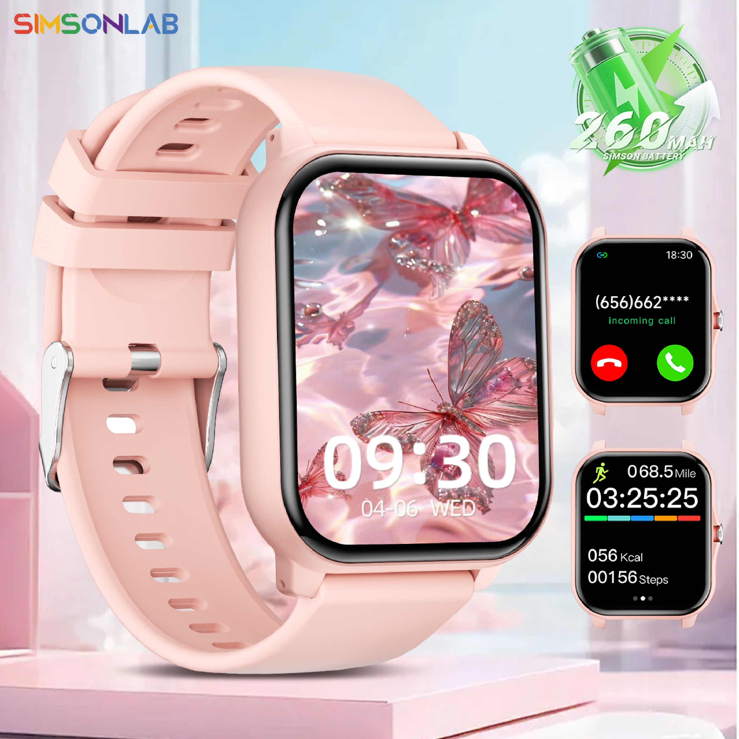 Smartwatch Watches Birthday Gift For Men - 新しいスマートウォッチ メッセージリマインダー インテリジェントライフ用 天気予報 SIRIアシスタント 男性と女性への誕生日プレゼント