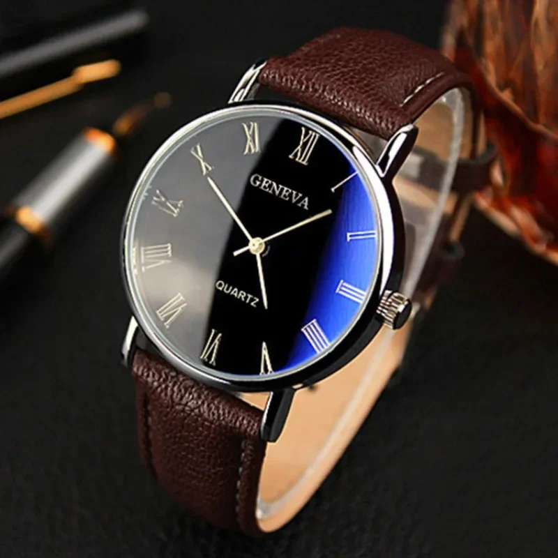 Smartwatch Watches For Men Brands - 有名なブランドの男性クォーツ時計ビジネスカジュアルファッション学生トレンドレザーストラップ腕時計高級ギフト時計ドロップシッピング