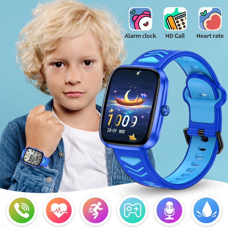 Smartwatch Watches For Kid Girl - LIGE 2026 キッズスマートウォッチ 子供用HDタッチスクリーンゲームスマートウォッチ 音楽ウォッチ 男の子