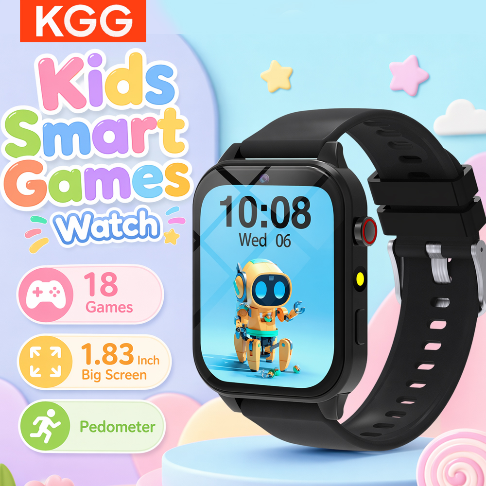Smartwatch Watches For Kid Girl - スマートウォッチ キッズゲーム 歩数計 睡眠モニタリング 目覚まし時計 学習デジタル