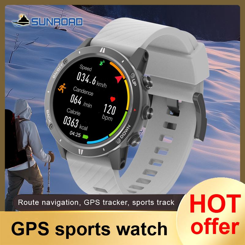 Smartwatch Watches For Men Digital - サンロード-メンズG5デジタル腕時計,GPS,スポーツウォッチ,フィットネス,防水,ハイキング,ランニング,新品,2022