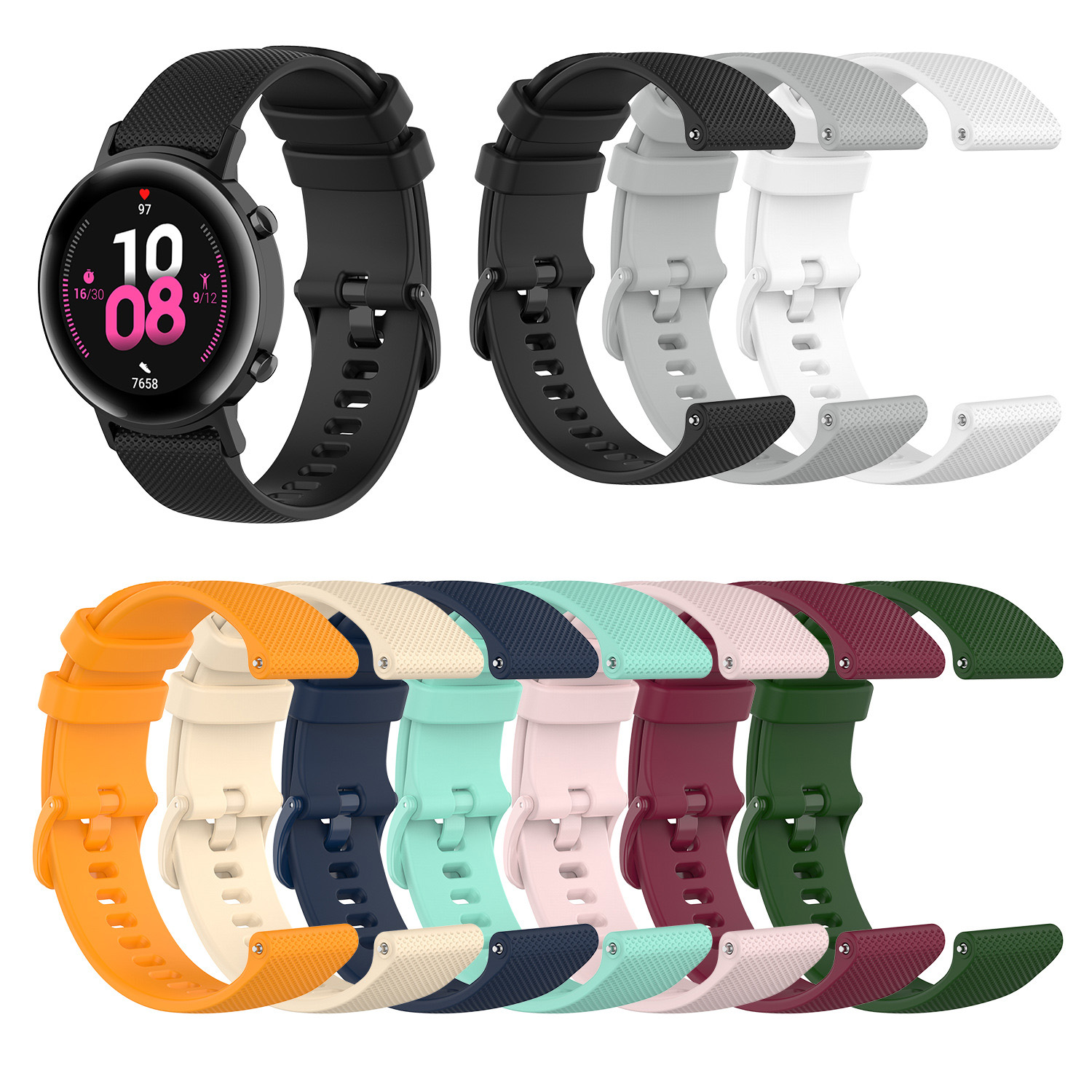 スペアウォッチバンド,自動バンド,シリコンブレスレット22m - Titan Watches Smartwatch のレビューと価格