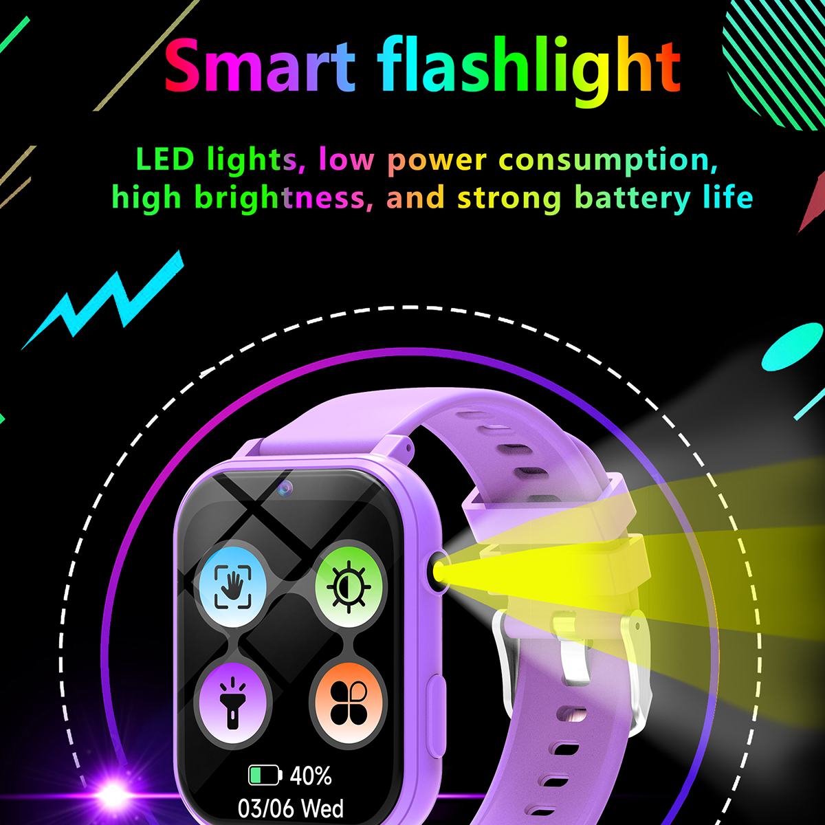 子供向け新型スマートウォッチ、ゲーム、HDスクリーン、カメラ - Smartwatch Watches For Kid Girl のレビューと価格