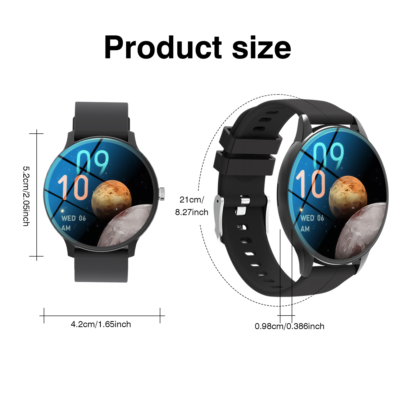 1.65インチのフルスクリーンタッチスポーツスマートウォッチ - Watch 7 Smartwatch Iphone のレビューと価格
