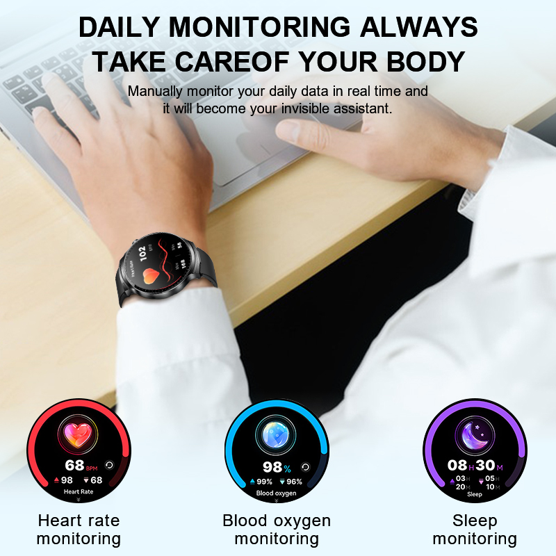 LIGE メンズスマートウォッチ BT通話 ワイヤレスイヤホ - Smartwatch Noise Watches のレビューと価格