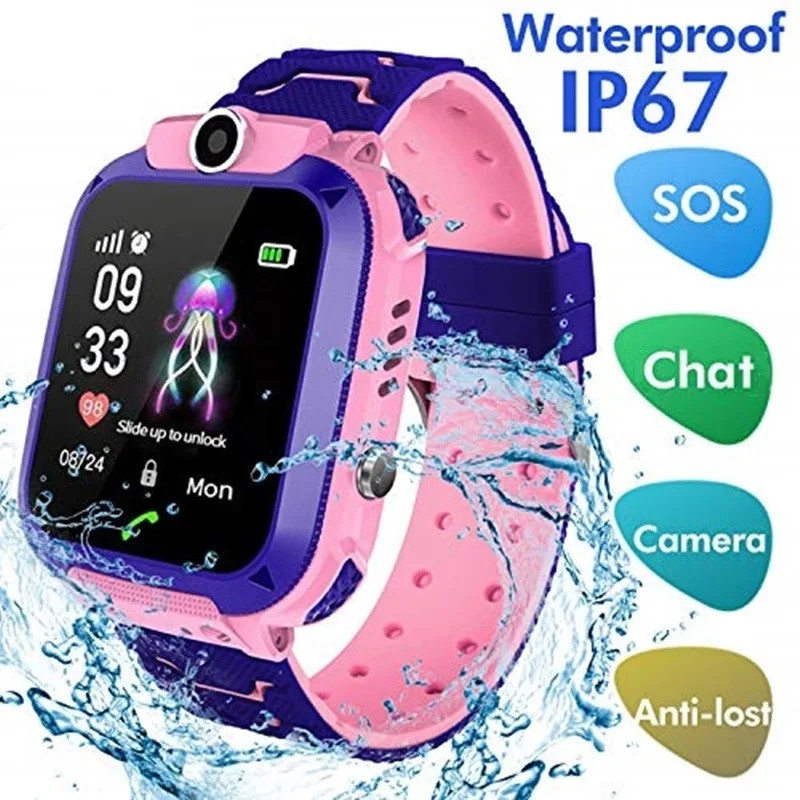 2 グラムキッズスマートウォッチ SOS コール LBS 位 - Smartwatch Watches For Kid Girl のレビューと価格