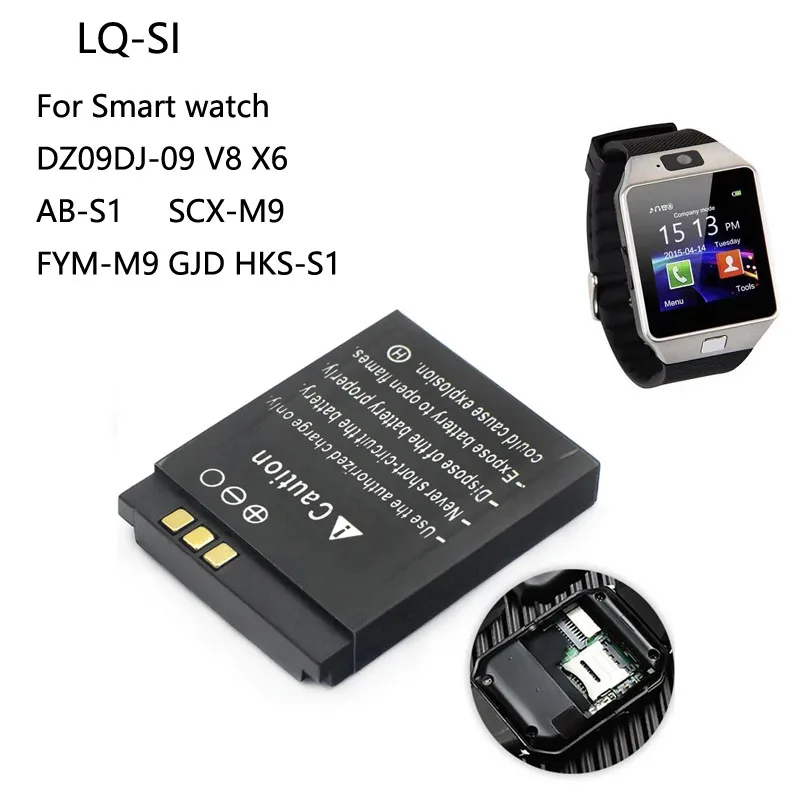1-100 個 LQS1 3.7V 380mAh スマートウ - Watch V8 のレビューと価格