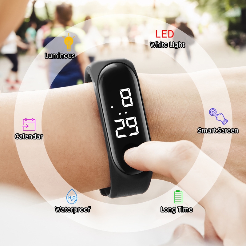 2025年ニューキッズスマートタッチLEDデジタル腕時計おも - Smartwatch Digital Watches For Kid Boy のレビューと価格