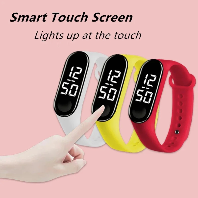 2025年ニューキッズスマートタッチLEDデジタル腕時計おも - Smartwatch Digital Watches For Kid Boy のレビューと価格