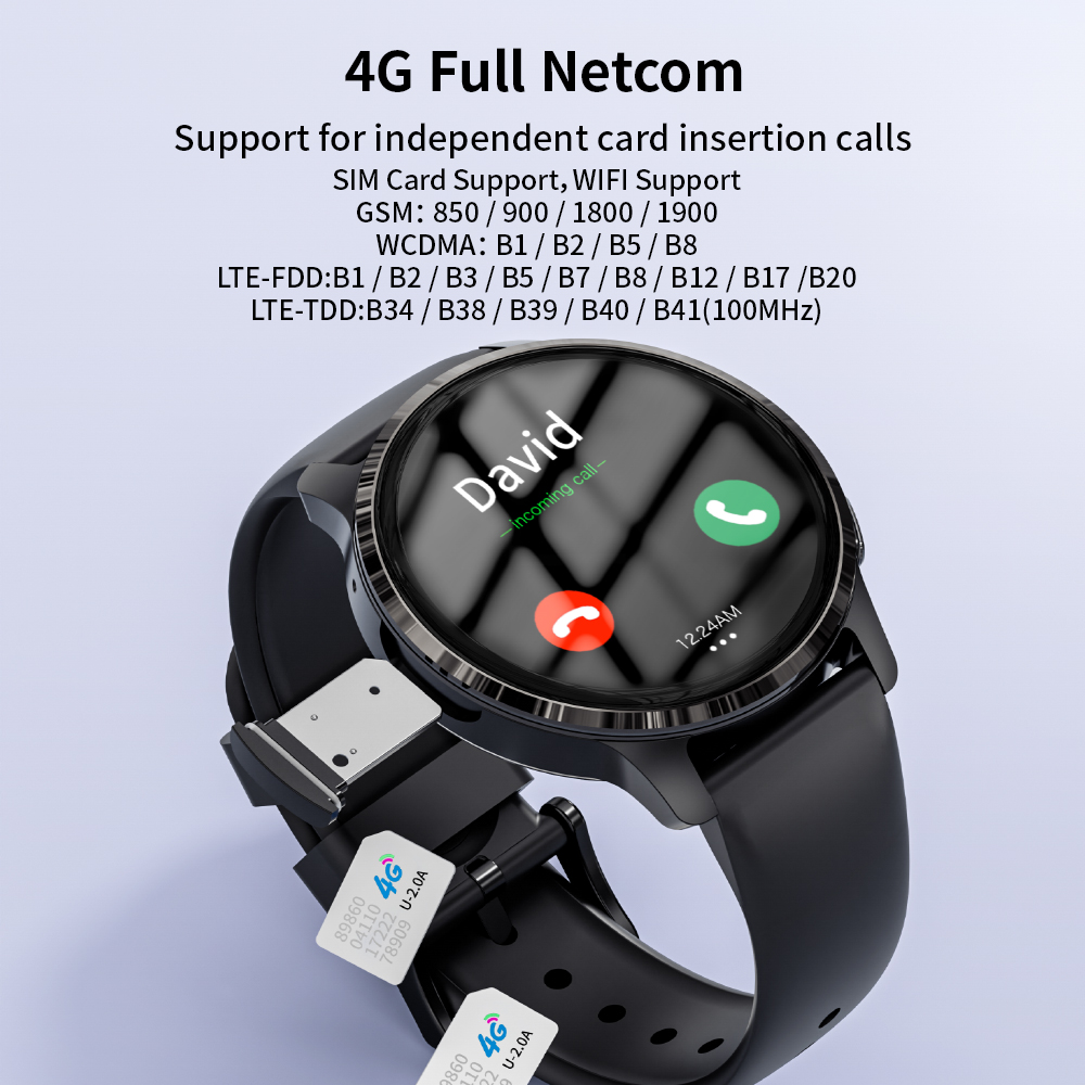 4G 5G対応 SIMカード搭載 Androidスマートウォ - Smartwatch I Watches のレビューと価格