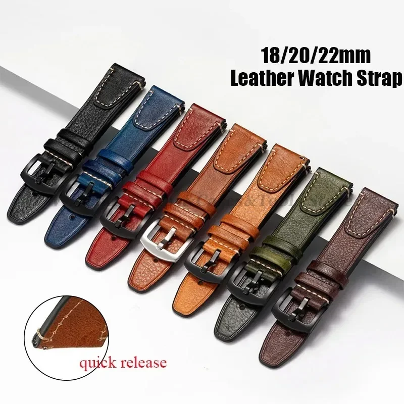 ユニバーサルレトロ時計バンドロレックス用セイコー本革時計スト - Watches Rolex Smartwatch のレビューと価格