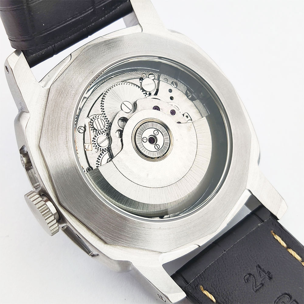 44mm メンズ腕時計 シーガル ST2555 ムーブメント - Leather Watch Strap のレビューと価格