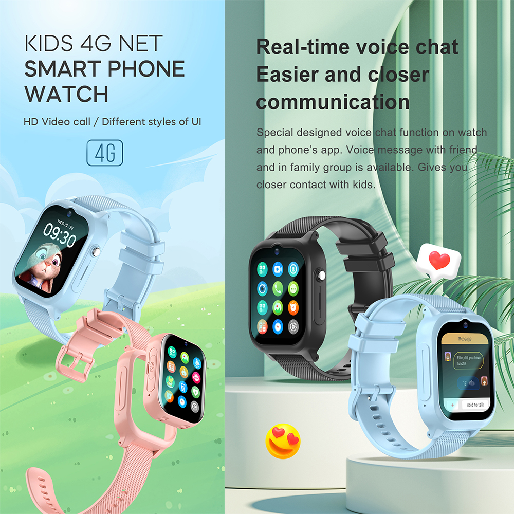 スマートウォッチ キッズ 4G GPS WIFI ビデオ通話 - Smartwatch Watches For Kid Girl のレビューと価格