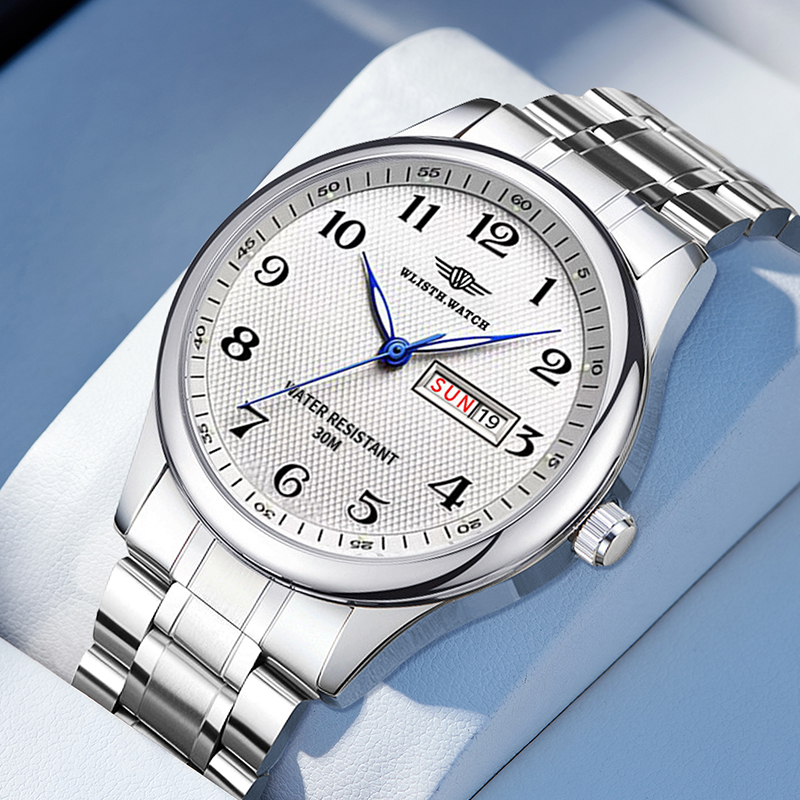 WLISTH 高級ブランドメンズ腕時計クォーツ時計アラビア数 - Smartwatch Watches For Men Brands のレビューと価格