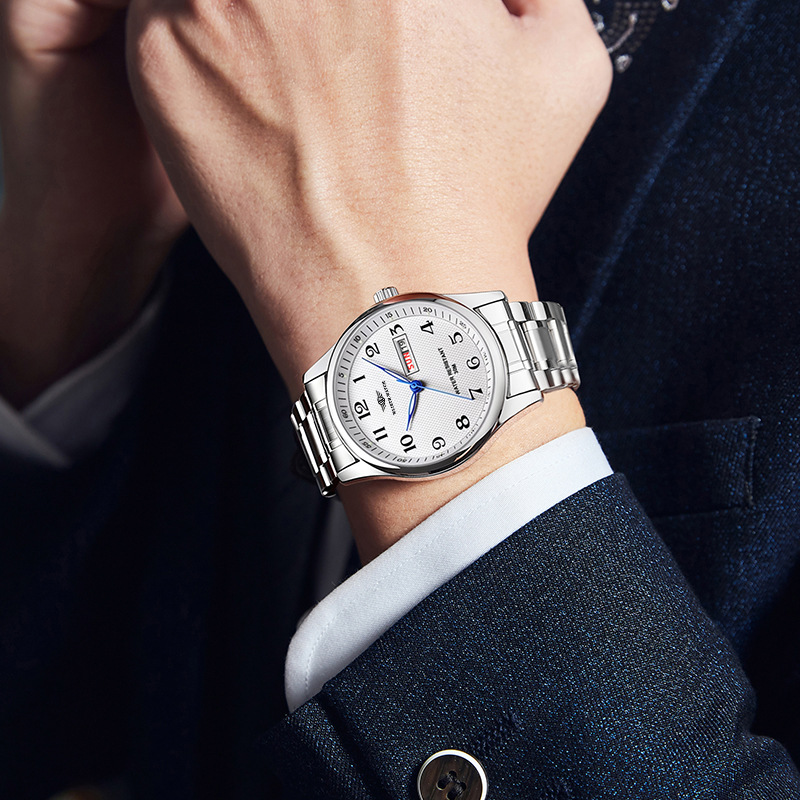 WLISTH 高級ブランドメンズ腕時計クォーツ時計アラビア数 - Smartwatch Watches For Men Brands のレビューと価格