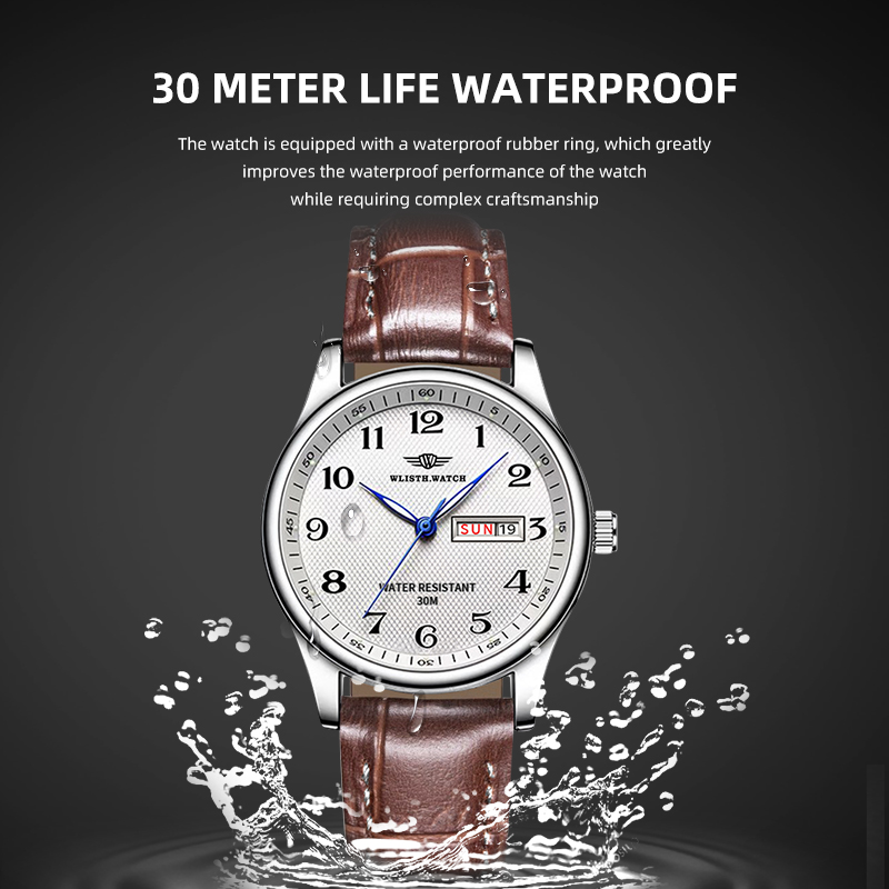 WLISTH 高級ブランドメンズ腕時計クォーツ時計アラビア数 - Smartwatch Watches For Men Brands のレビューと価格