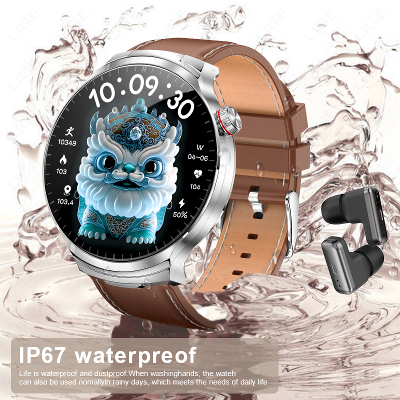 新しいスマートウォッチイヤホン男性 TWS 2 in1 ワイ - Smartwatch Noise Watches のレビューと価格