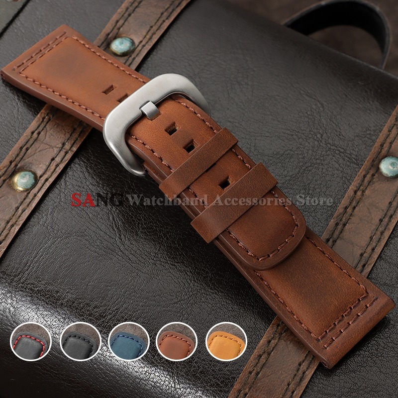 28 ミリメートルヴィンテージレザー時計バンドカーフスキン腕 - Watches Rolex Smartwatch のレビューと価格