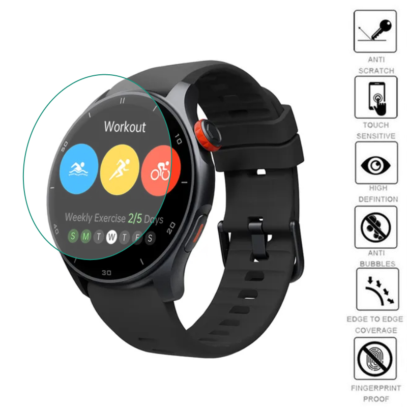 Tpu-コネクテッドウォッチ用のソフト保護フィルム,透明なス - Smartwatch English のレビューと価格
