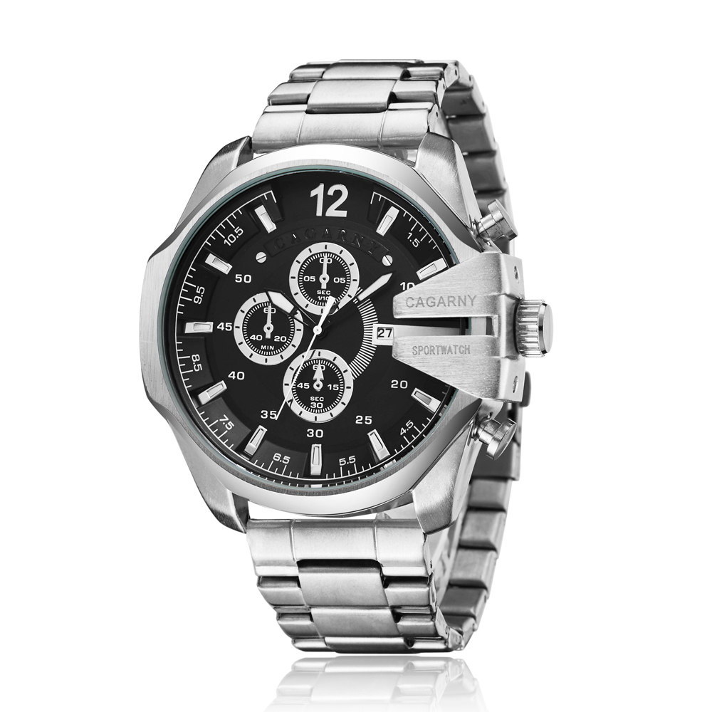 Cagarny 高級ブランド防水軍事スポーツは男性シルバース - Smartwatch Watches For Men Brands のレビューと価格