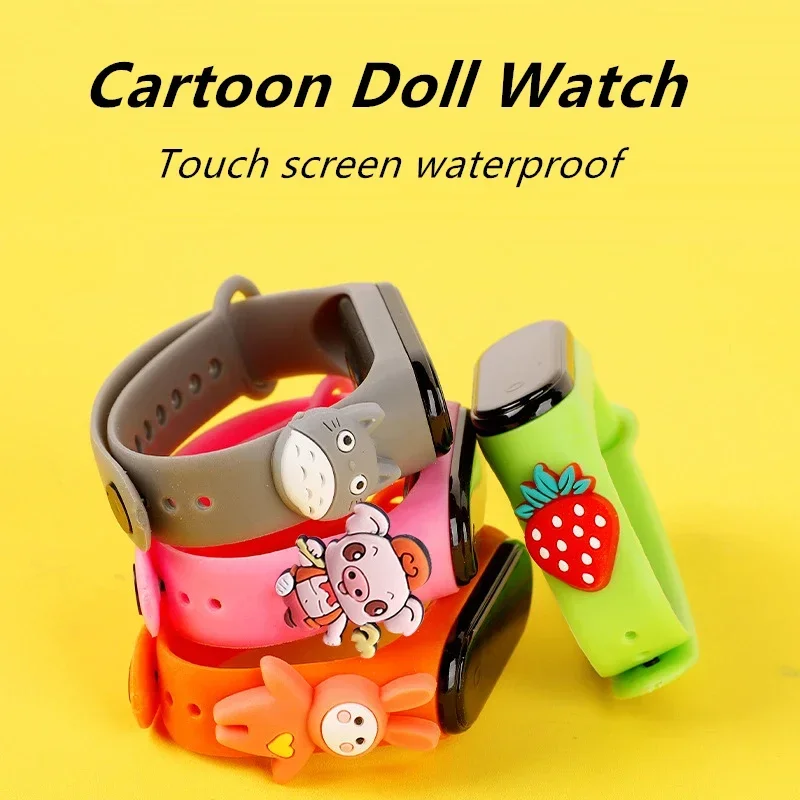 防水子供スマートタッチ Led 腕時計漫画小動物少年少女 L - Smartwatch Watches For Kid Girl のレビューと価格