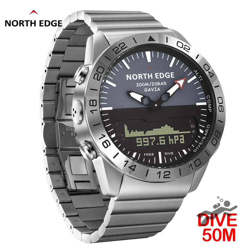 NORTH EDGE メンズ ダイブウォッチ ミリタリー ア - Smartwatch Watches For Men Digital のレビューと価格