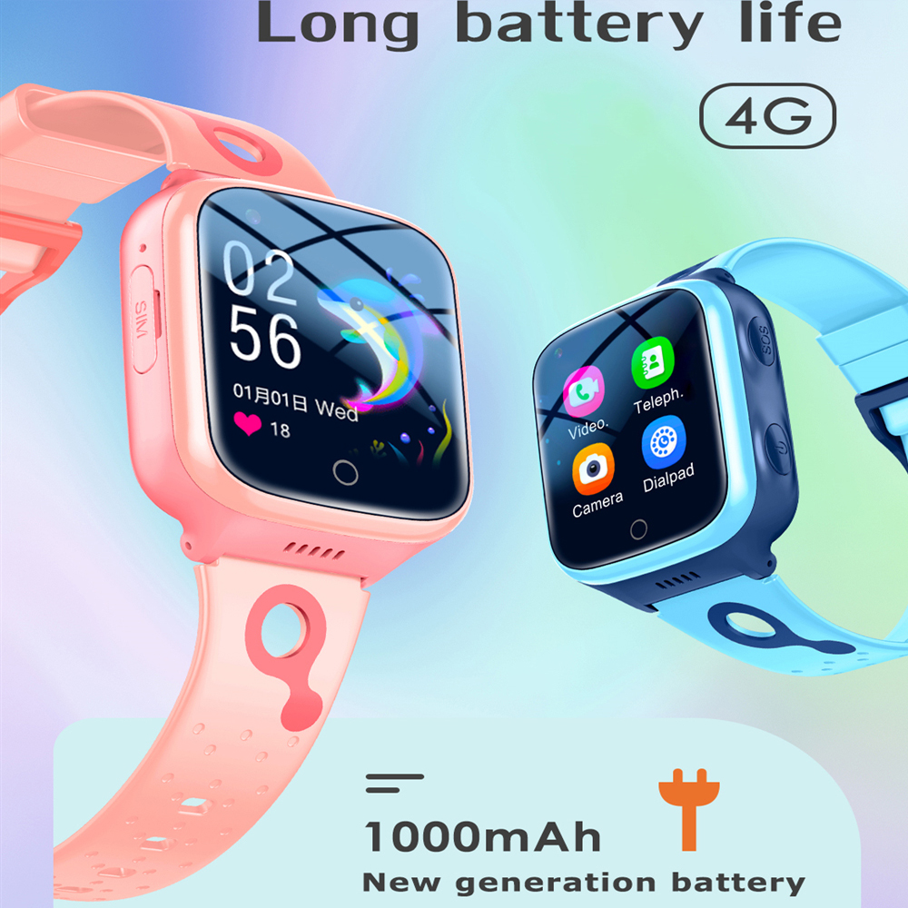 子供のための防水スマートウォッチ,4g,1000 mah,w - Smartwatch Digital Watches For Kid Boy With Alarm のレビューと価格