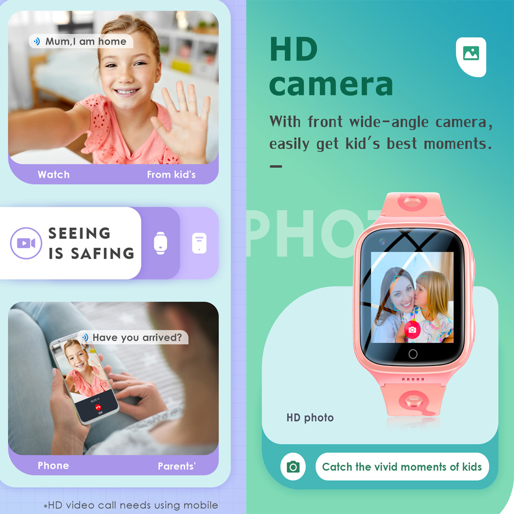 子供のための防水スマートウォッチ,4g,1000 mah,w - Smartwatch Digital Watches For Kid Boy With Alarm のレビューと価格