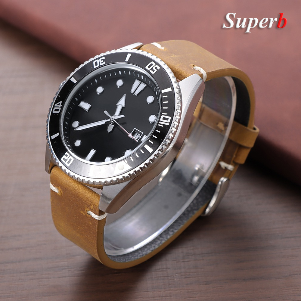 オメガ、セイコー時計バンド用ステッチ牛革レザーブレスレット  - Watches Rolex Smartwatch のレビューと価格