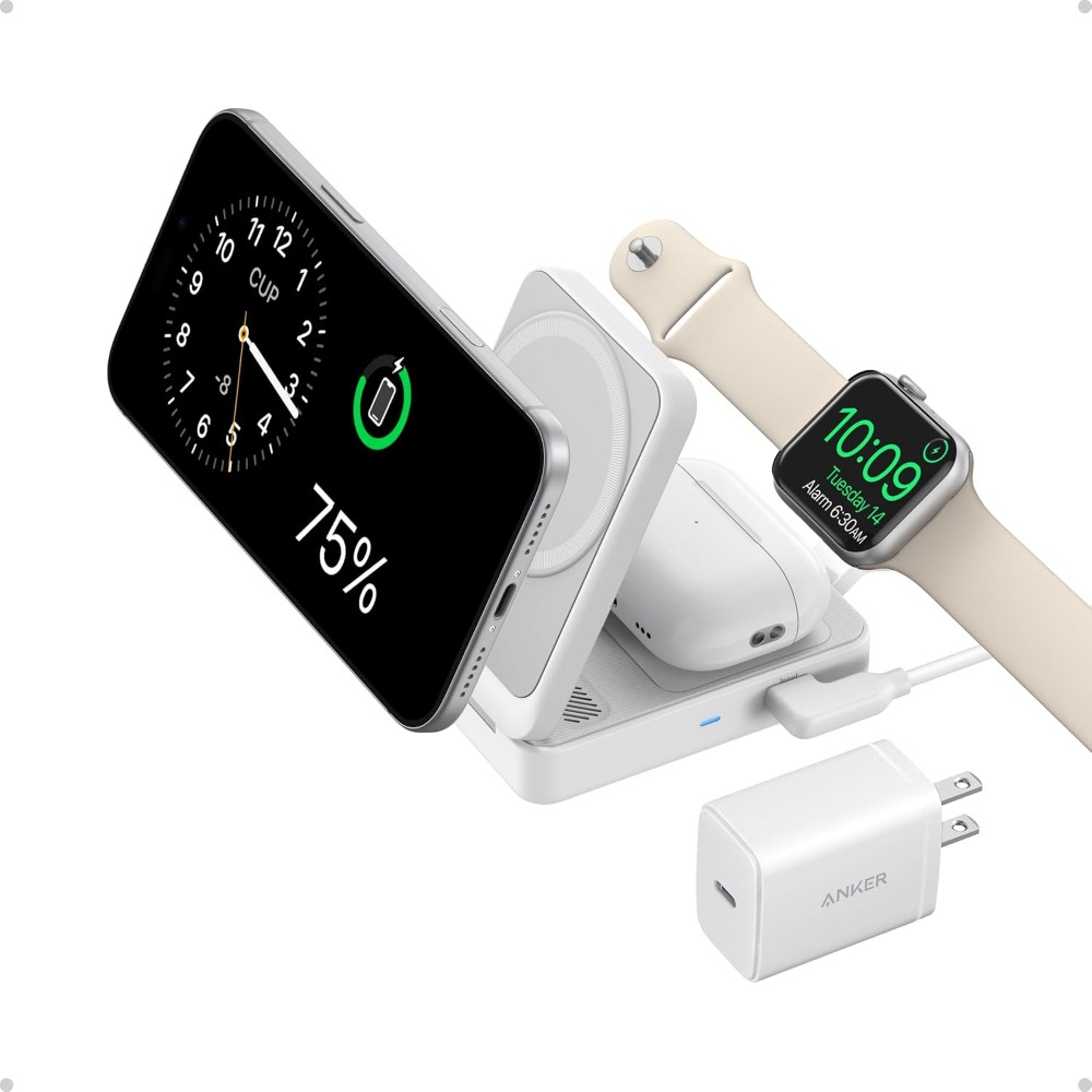 3-in-1 Qi2認証取得済み15W折りたたみ式充電ステー - Smartwatch Phone Watches のレビューと価格